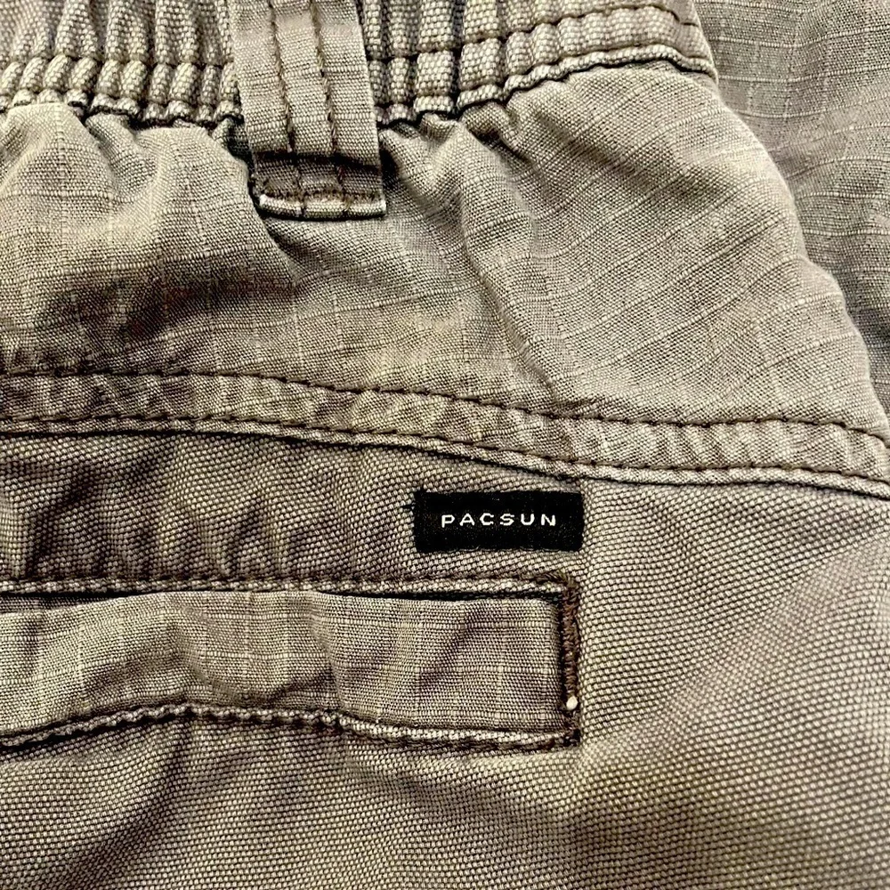 PacSun Grey Baggy Cargos Elastic Waist Jean Size XS